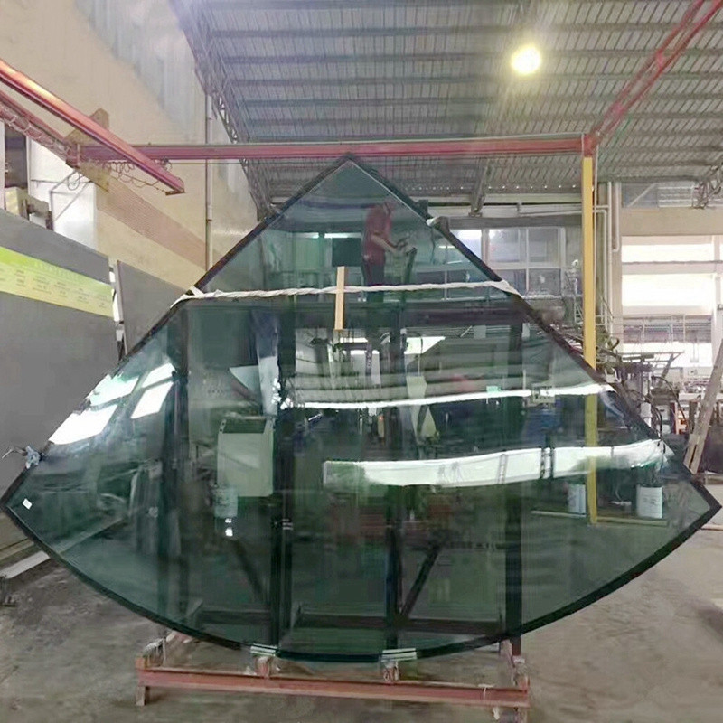 Curved toughenede building glass tempered insulated glass