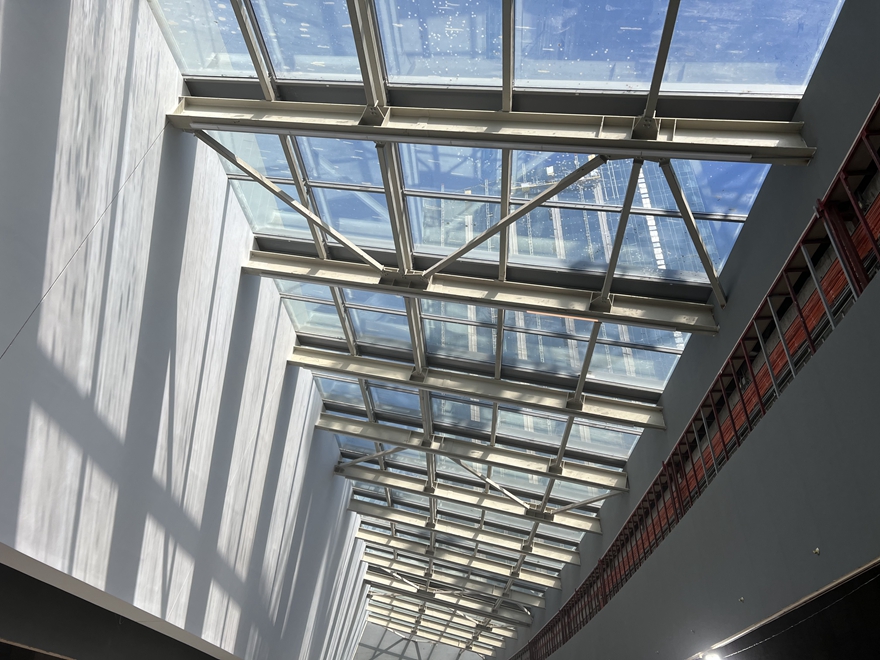 Commercial glass skylight