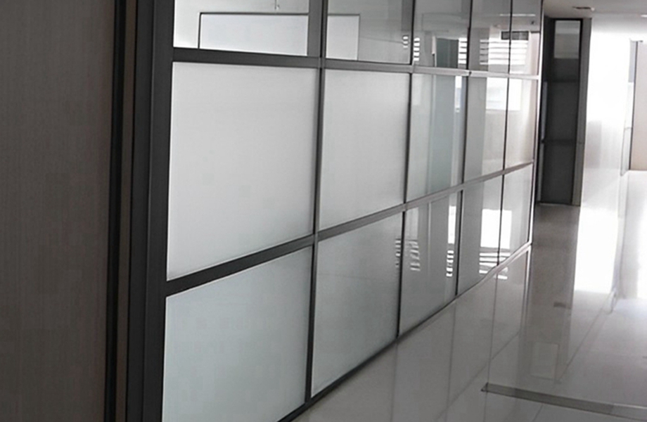 office partition privacy glass wall