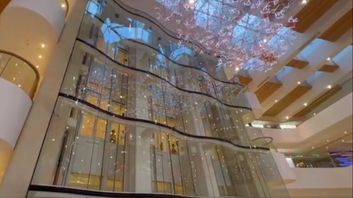 Kunxing Glass ---- Mall Elevator Wall Safety Glass