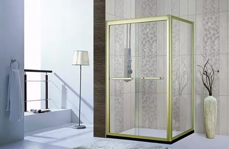 flat tempered glass shower door supplier