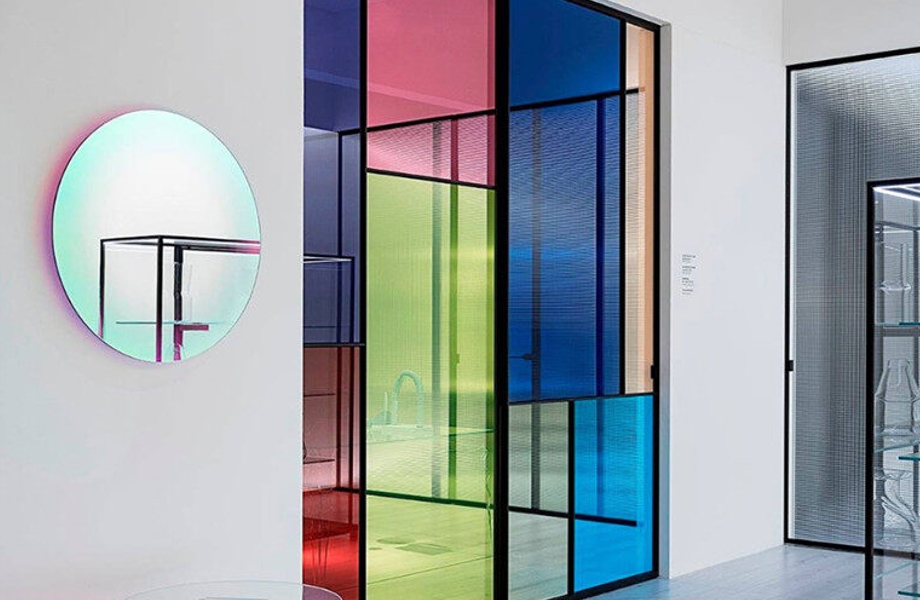 Create Dynamic Spaces with Colored Film Laminated Glass