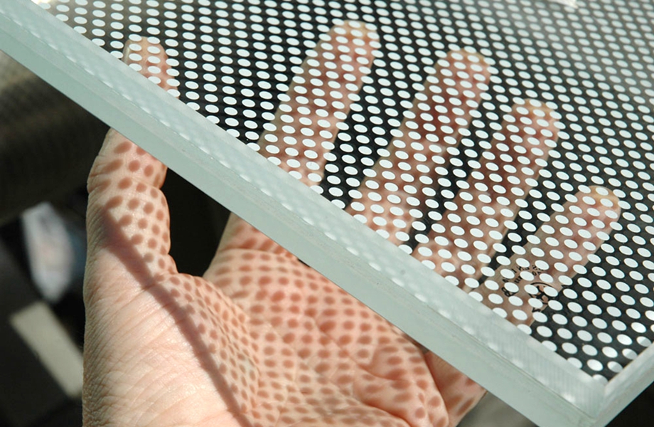 dot effect silkscreen printing glass supplier