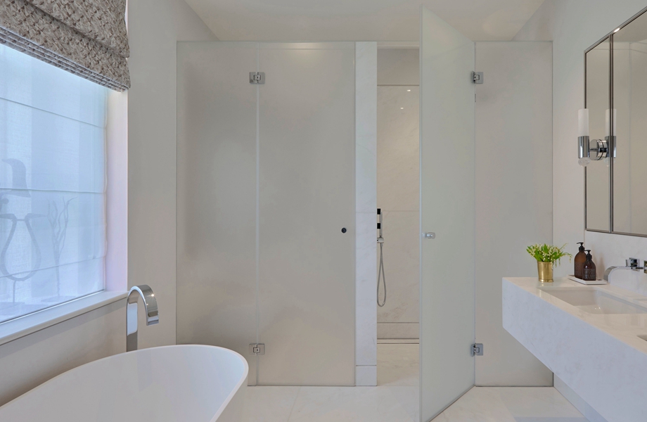 frosted glass bathroom door supplier